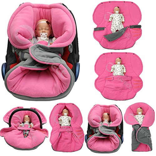 Cozy Polar Fleece Car Seat Cocoon Wrap - Turqouise