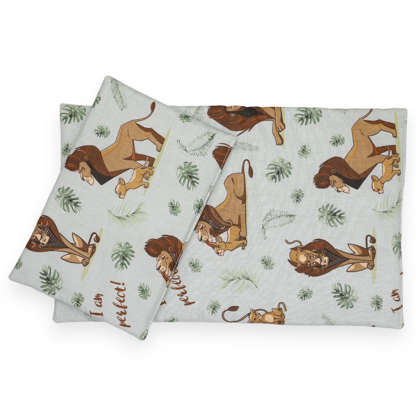 CuddlyZOO Reversible Dolls Teddy Bedding Set - Lion