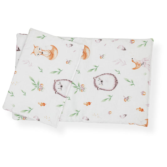 CuddlyZOO Reversible Dolls Teddy Bedding Set - Hedgehog