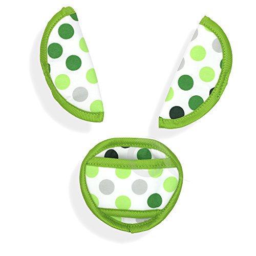 Oval Comfort Olobaby Belt Pads (Green Dots)