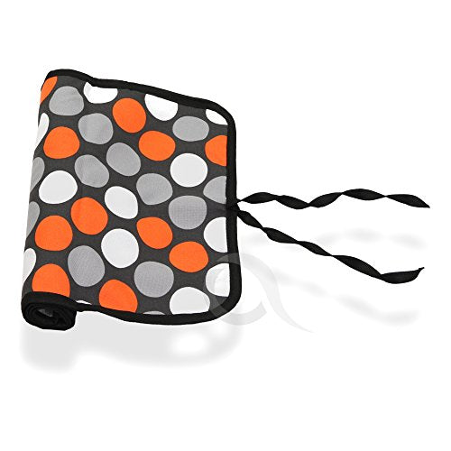 Roll n Go Travel Baby Changing Mat (Orango Grey Spots)