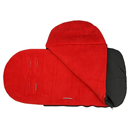 Premium Stroller Luxury Footmuff (Scarlet Noir)