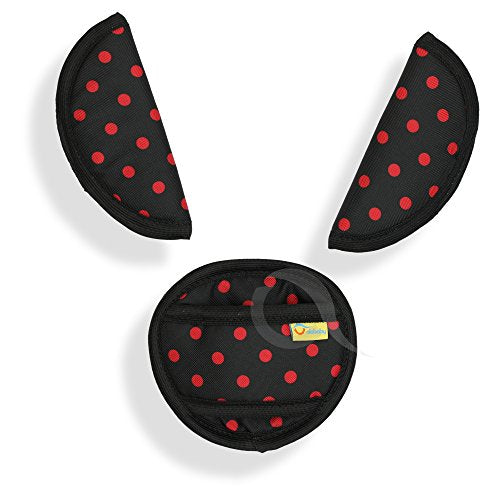 Oval Comfort Olobaby Belt Pads (Red Dots)