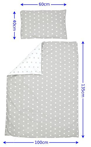 Olobaby Cot Duvet Cover and Pillowcase Set - Mouse