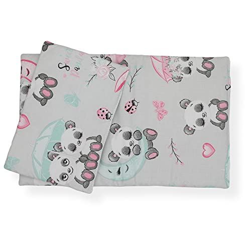 CuddlyZOO Reversible Dolls Teddy Bedding Set - Koala