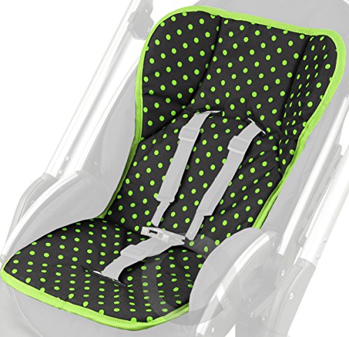 Olobaby Premium Pushchair Liner (Green Dots)