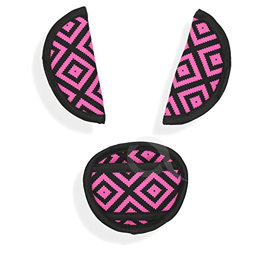 Oval Comfort Olobaby Belt Pads (Pink Diamonds)