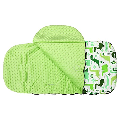 Premium Stroller Luxury Footmuff (Green Dino)