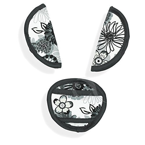 Oval Comfort Olobaby Belt Pads (B&W Flowers)