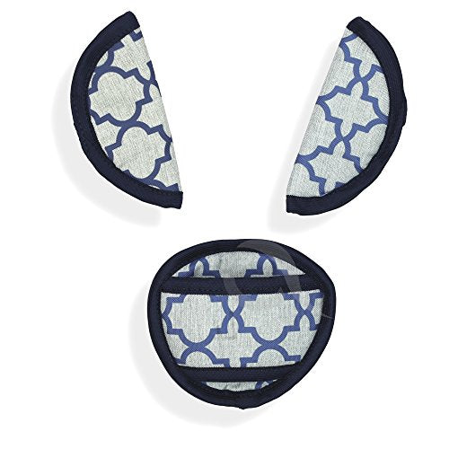 Oval Comfort Olobaby Belt Pads (Blue Rims)