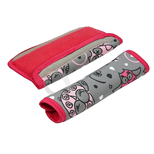 Olobaby Strap Comfort Belt Pads (Pink Owl)