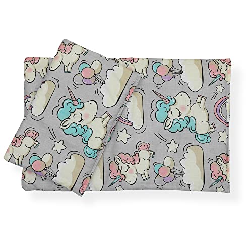 CuddlyZOO Reversible Dolls Teddy Bedding Set - Unicorns