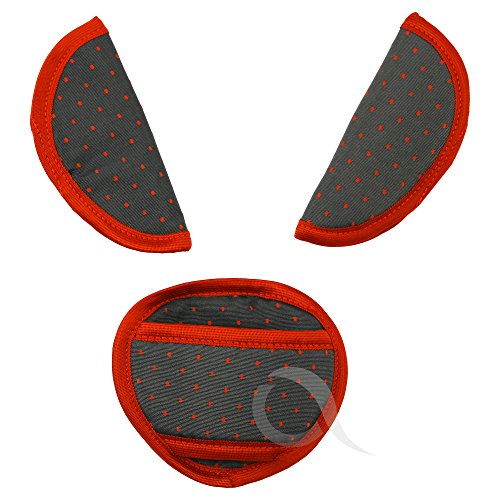 Oval Comfort Olobaby Belt Pads (Red Spots)