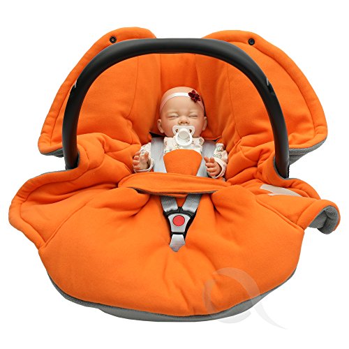 Cozy Polar Fleece Car Seat Cocoon Wrap - Orange