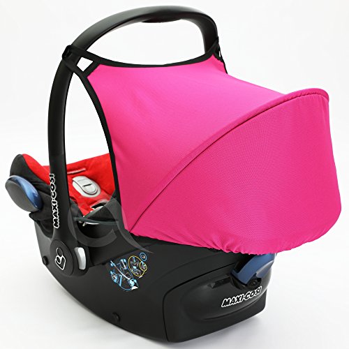 Hood fits Maxi COSI CABRIOFIX Showerproof Sunshade Canopy (hot Pink)