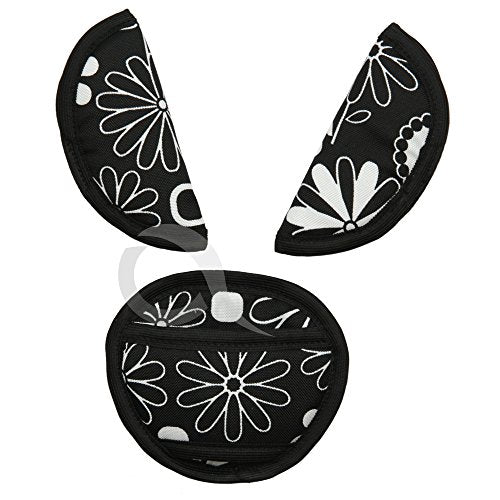 Oval Comfort Olobaby Belt Pads (Noir Blooms)