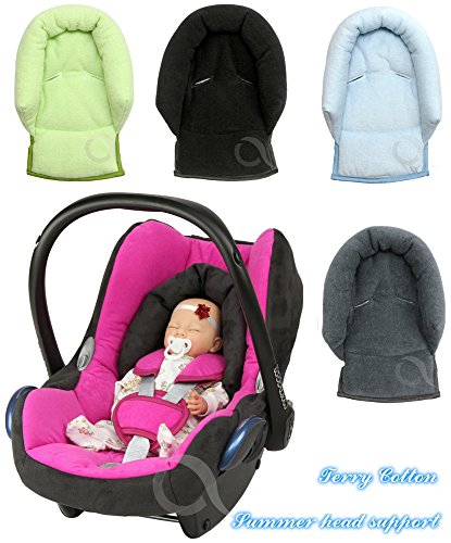 UNIVERSAL Infant Baby Toddler car seat , stroller head support pillow terry cotton