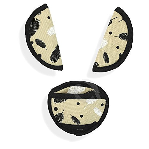 Oval Comfort Olobaby Belt Pads (Cream Feathers)