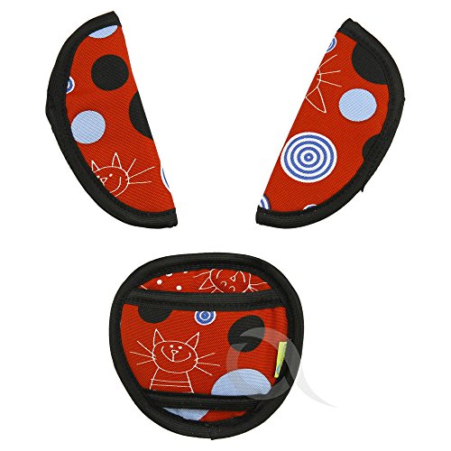 Oval Comfort Olobaby Belt Pads (Red Cat)