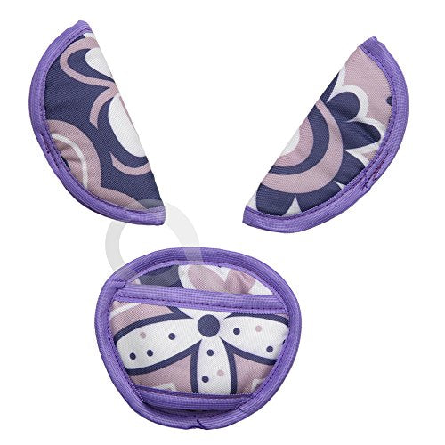 Oval Comfort Olobaby Belt Pads (Violet Flowers)