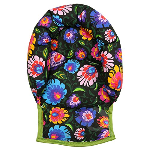 Infant Baby Toddler car seat , stroller head hugger support pillow cotton (COTTON dark folk flower)