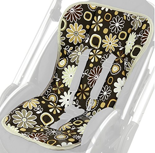 Olobaby Premium Pushchair Liner (Cream Flowers)